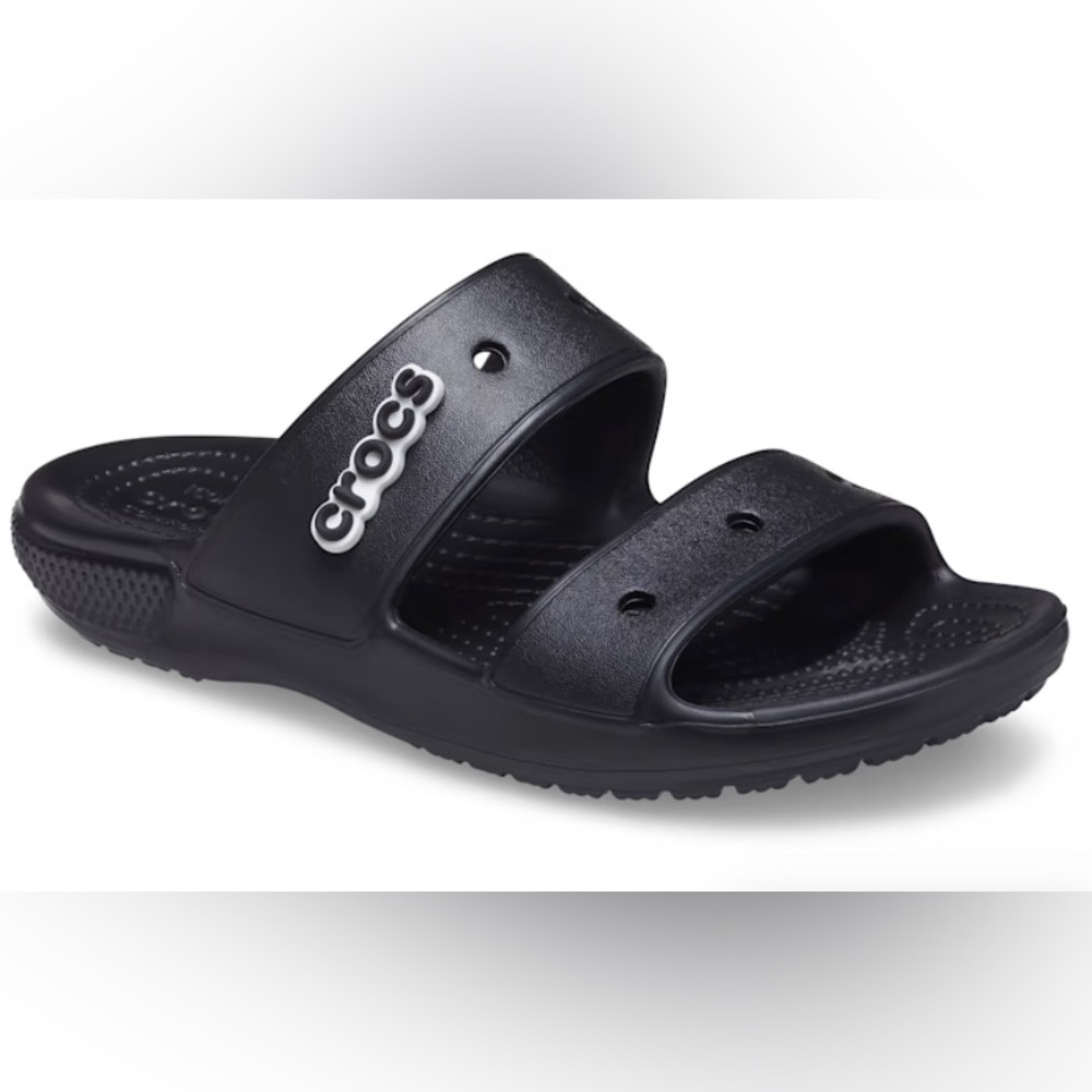 CROCS Classic 2 Strap Sandal in Black